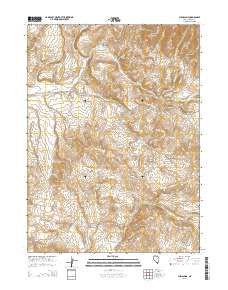China Camp Nevada Current topographic map, 1:24000 scale, 7.5 X 7.5 Minute, Year 2014