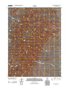 China Mountain Nevada Historical topographic map, 1:24000 scale, 7.5 X 7.5 Minute, Year 2011