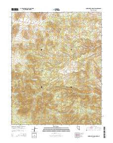 Chokecherry Mountain Nevada Current topographic map, 1:24000 scale, 7.5 X 7.5 Minute, Year 2014