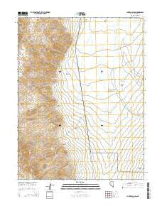 Chukar Canyon Nevada Current topographic map, 1:24000 scale, 7.5 X 7.5 Minute, Year 2015