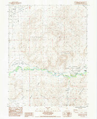 Churchill Butte Nevada Historical topographic map, 1:24000 scale, 7.5 X 7.5 Minute, Year 1985