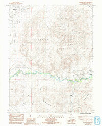 Churchill Butte Nevada Historical topographic map, 1:24000 scale, 7.5 X 7.5 Minute, Year 1985