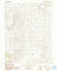 Churchill Canyon Well Nevada Historical topographic map, 1:24000 scale, 7.5 X 7.5 Minute, Year 1987