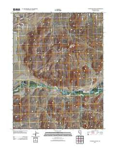Churchill Butte Nevada Historical topographic map, 1:24000 scale, 7.5 X 7.5 Minute, Year 2011