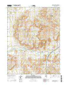 Churchill Butte Nevada Current topographic map, 1:24000 scale, 7.5 X 7.5 Minute, Year 2015