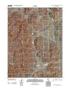 Churchill Canyon Well Nevada Historical topographic map, 1:24000 scale, 7.5 X 7.5 Minute, Year 2011