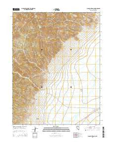 Clan Alpine Ranch Nevada Current topographic map, 1:24000 scale, 7.5 X 7.5 Minute, Year 2015