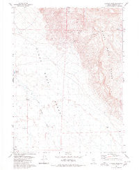 Clapper Creek Nevada Historical topographic map, 1:24000 scale, 7.5 X 7.5 Minute, Year 1980