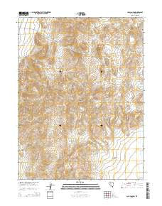 Coal Canyon Nevada Current topographic map, 1:24000 scale, 7.5 X 7.5 Minute, Year 2014