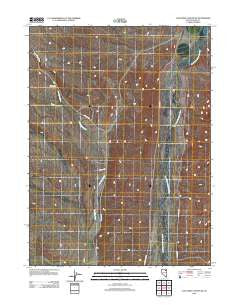 Coal Mine Canyon SE Nevada Historical topographic map, 1:24000 scale, 7.5 X 7.5 Minute, Year 2012