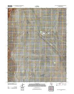 Coal Valley Reservoir Nevada Historical topographic map, 1:24000 scale, 7.5 X 7.5 Minute, Year 2012