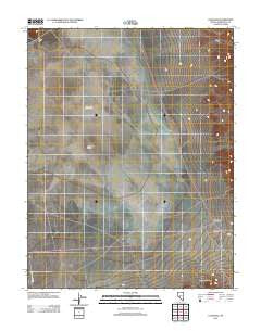 Coaldale Nevada Historical topographic map, 1:24000 scale, 7.5 X 7.5 Minute, Year 2012