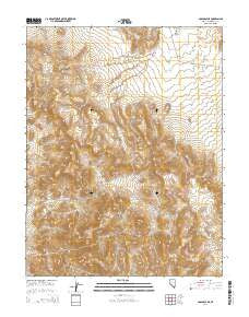 Coaldale NE Nevada Current topographic map, 1:24000 scale, 7.5 X 7.5 Minute, Year 2014