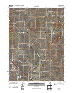 Cobre Nevada Historical topographic map, 1:24000 scale, 7.5 X 7.5 Minute, Year 2012