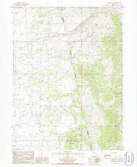Coffin Mtn Nevada Historical topographic map, 1:24000 scale, 7.5 X 7.5 Minute, Year 1985