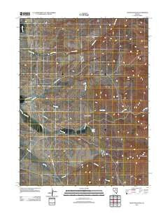 Coffin Mountain Nevada Historical topographic map, 1:24000 scale, 7.5 X 7.5 Minute, Year 2012