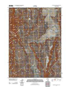 Coleman Canyon Nevada Historical topographic map, 1:24000 scale, 7.5 X 7.5 Minute, Year 2011