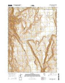 Coleman Canyon Nevada Current topographic map, 1:24000 scale, 7.5 X 7.5 Minute, Year 2015