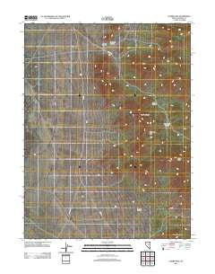 Combs Peak Nevada Historical topographic map, 1:24000 scale, 7.5 X 7.5 Minute, Year 2012