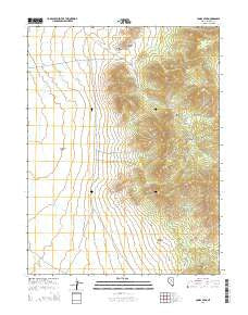 Combs Peak Nevada Current topographic map, 1:24000 scale, 7.5 X 7.5 Minute, Year 2014