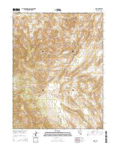 Como Nevada Current topographic map, 1:24000 scale, 7.5 X 7.5 Minute, Year 2014