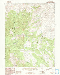 Como Nevada Historical topographic map, 1:24000 scale, 7.5 X 7.5 Minute, Year 1987