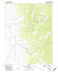 Connors Pass Nevada Historical topographic map, 1:24000 scale, 7.5 X 7.5 Minute, Year 1981