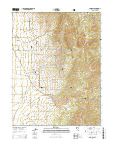 Connors Pass Nevada Current topographic map, 1:24000 scale, 7.5 X 7.5 Minute, Year 2014