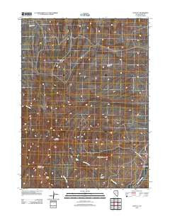 Contact Nevada Historical topographic map, 1:24000 scale, 7.5 X 7.5 Minute, Year 2012