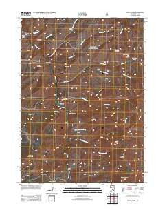 Coon Creek Nevada Historical topographic map, 1:24000 scale, 7.5 X 7.5 Minute, Year 2012