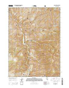Coon Creek Nevada Current topographic map, 1:24000 scale, 7.5 X 7.5 Minute, Year 2014