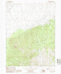 Cooper Peak Nevada Historical topographic map, 1:24000 scale, 7.5 X 7.5 Minute, Year 1986