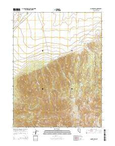 Cooper Peak Nevada Current topographic map, 1:24000 scale, 7.5 X 7.5 Minute, Year 2014