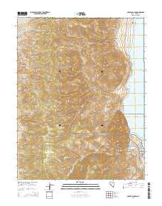 Copper Canyon Nevada Current topographic map, 1:24000 scale, 7.5 X 7.5 Minute, Year 2014