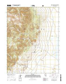 Corcoran Canyon Nevada Current topographic map, 1:24000 scale, 7.5 X 7.5 Minute, Year 2014