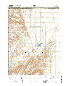 Cordero Mine Nevada Current topographic map, 1:24000 scale, 7.5 X 7.5 Minute, Year 2015