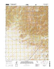 Corey Peak Nevada Current topographic map, 1:24000 scale, 7.5 X 7.5 Minute, Year 2014