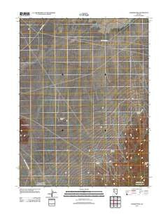 Cornish Peak Nevada Historical topographic map, 1:24000 scale, 7.5 X 7.5 Minute, Year 2011