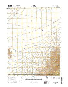 Cornish Peak Nevada Current topographic map, 1:24000 scale, 7.5 X 7.5 Minute, Year 2014