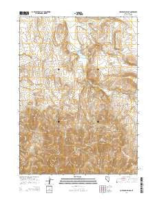 Cornucopia Ridge Nevada Current topographic map, 1:24000 scale, 7.5 X 7.5 Minute, Year 2014