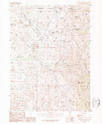 Cornwall Mountain Nevada Historical topographic map, 1:24000 scale, 7.5 X 7.5 Minute, Year 1986