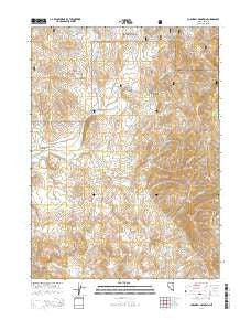 Cornwall Mountain Nevada Current topographic map, 1:24000 scale, 7.5 X 7.5 Minute, Year 2014