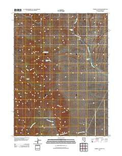 Corral Canyon Nevada Historical topographic map, 1:24000 scale, 7.5 X 7.5 Minute, Year 2012