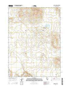 Corral Lake Nevada Current topographic map, 1:24000 scale, 7.5 X 7.5 Minute, Year 2015