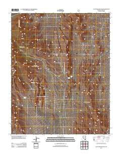 Cottonwood Pass Nevada Historical topographic map, 1:24000 scale, 7.5 X 7.5 Minute, Year 2012
