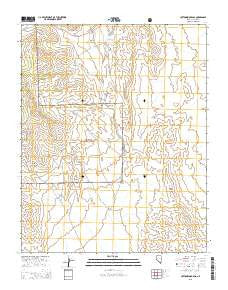 Cottonwood Pass Nevada Current topographic map, 1:24000 scale, 7.5 X 7.5 Minute, Year 2015