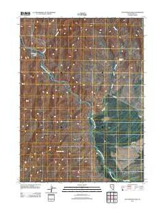 Cottonwood Peak Nevada Historical topographic map, 1:24000 scale, 7.5 X 7.5 Minute, Year 2012