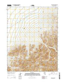 Cow Canyon Nevada Current topographic map, 1:24000 scale, 7.5 X 7.5 Minute, Year 2014