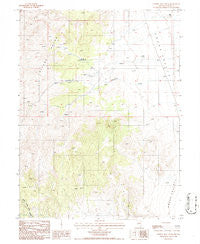 Cowboy Rest Creek Nevada Historical topographic map, 1:24000 scale, 7.5 X 7.5 Minute, Year 1986