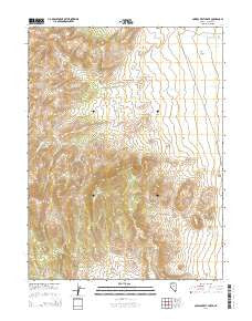 Cowboy Rest Creek Nevada Current topographic map, 1:24000 scale, 7.5 X 7.5 Minute, Year 2014